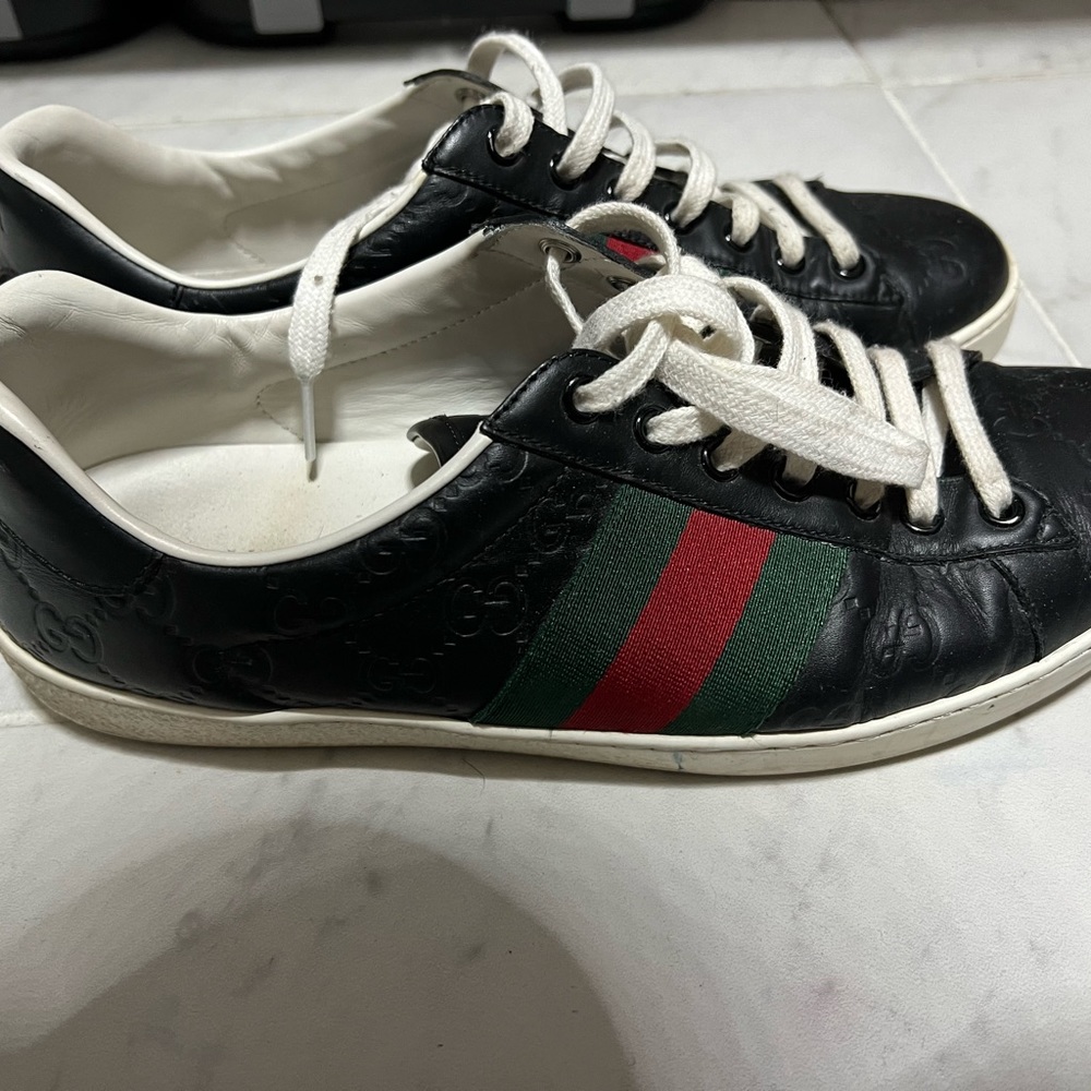 Gucci black sneakers size 9 US - Picture 2 of 2